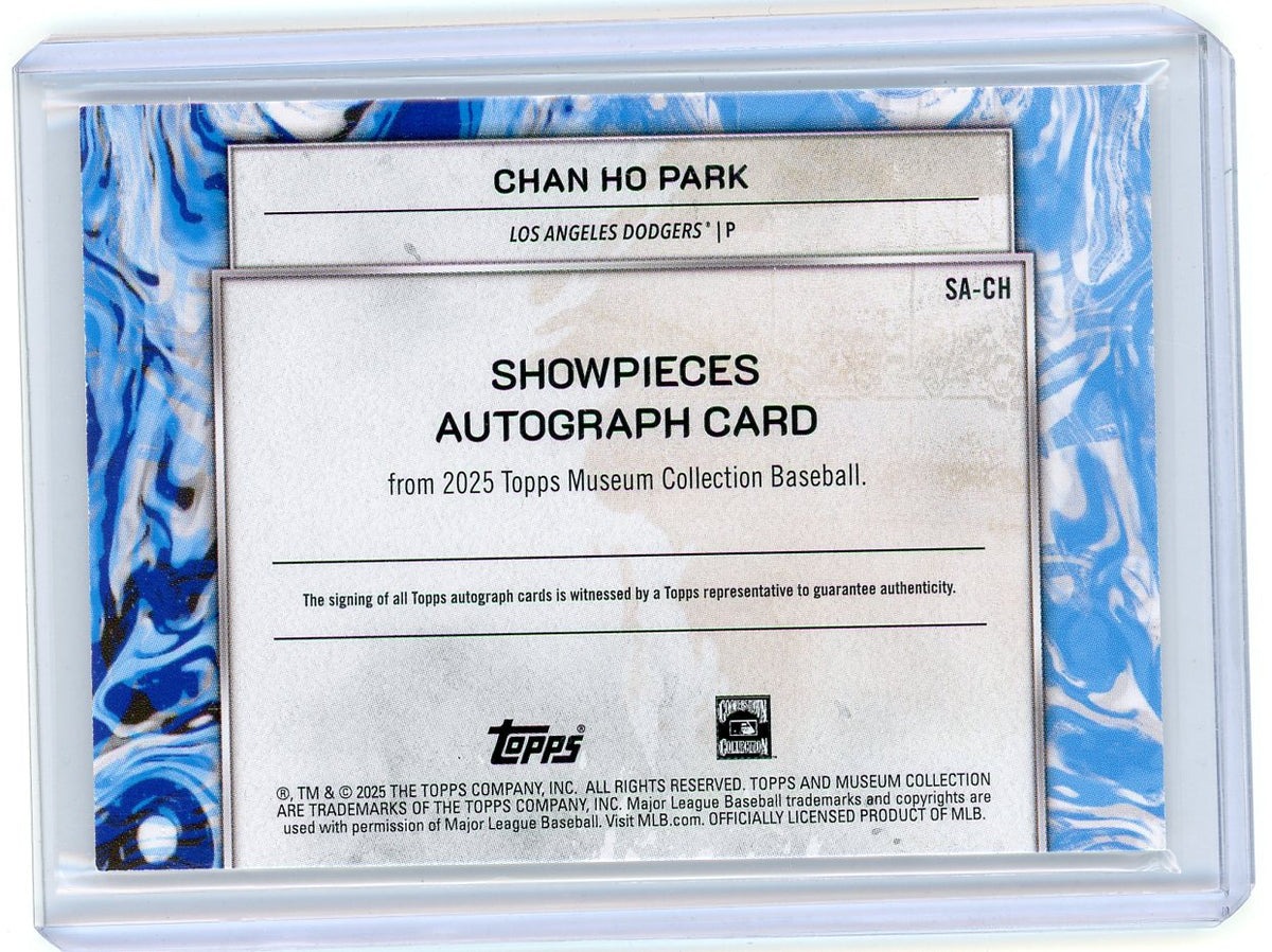 HL-P01 2025 Topps Museum Collection Showpieces Chan Ho Park #SA-CH /5 Auto