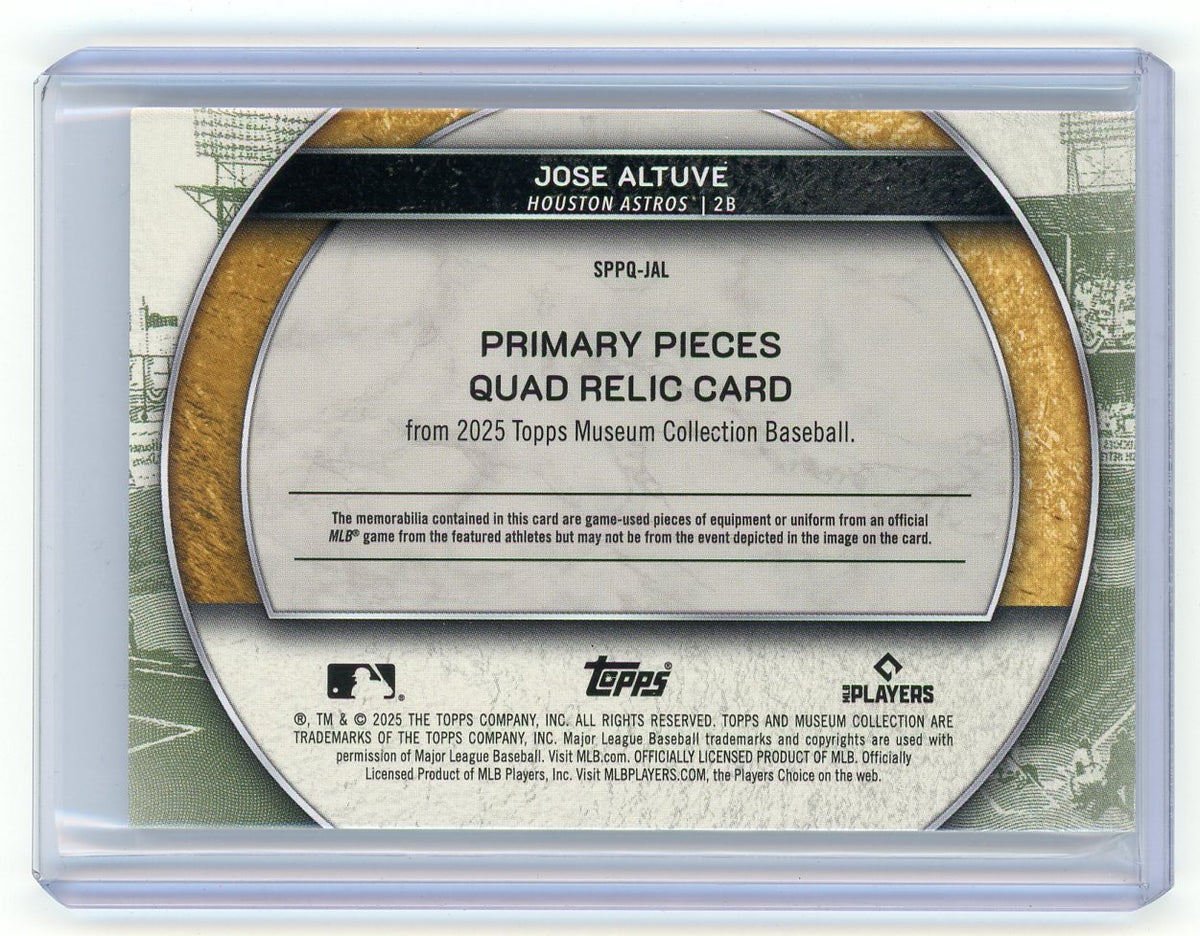 HL-P01 2025 Topps Museum Primary Pieces Jose Altuve #SPPQ-JAL Relic /99