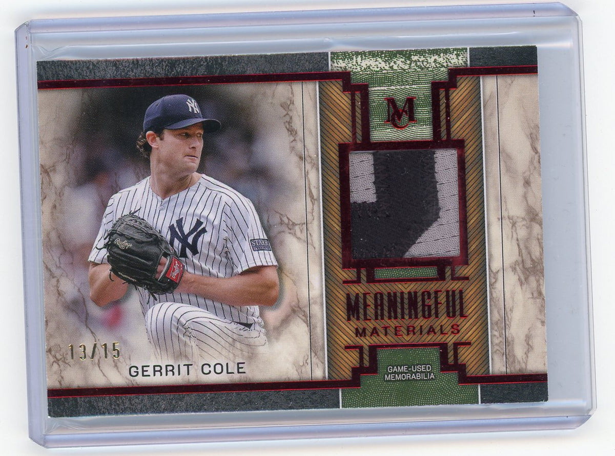 HL-P01 2025 Topps Museum Meaningful Materials Gerrit Cole Red /15 #MMR-GC