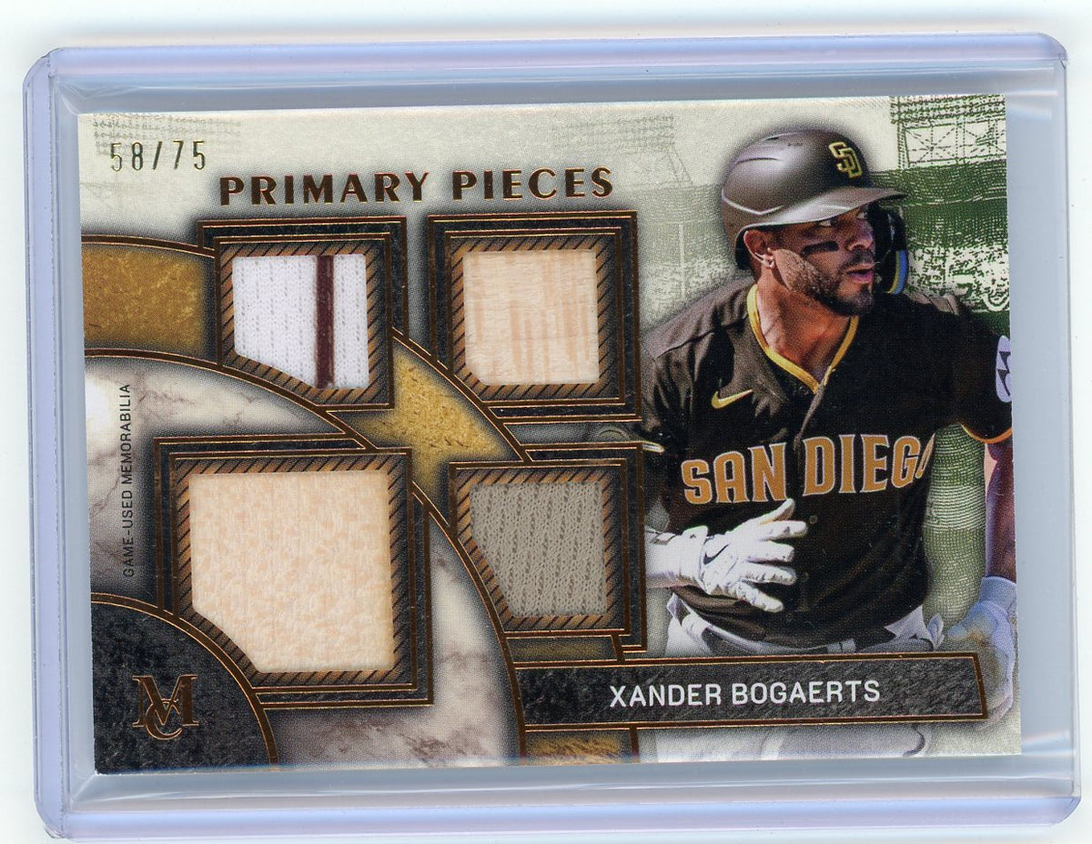 HL-P01 2025 Topps Museum Primary Pieces Quad Relic Xander Bogaerts #SPPQ-XB /75