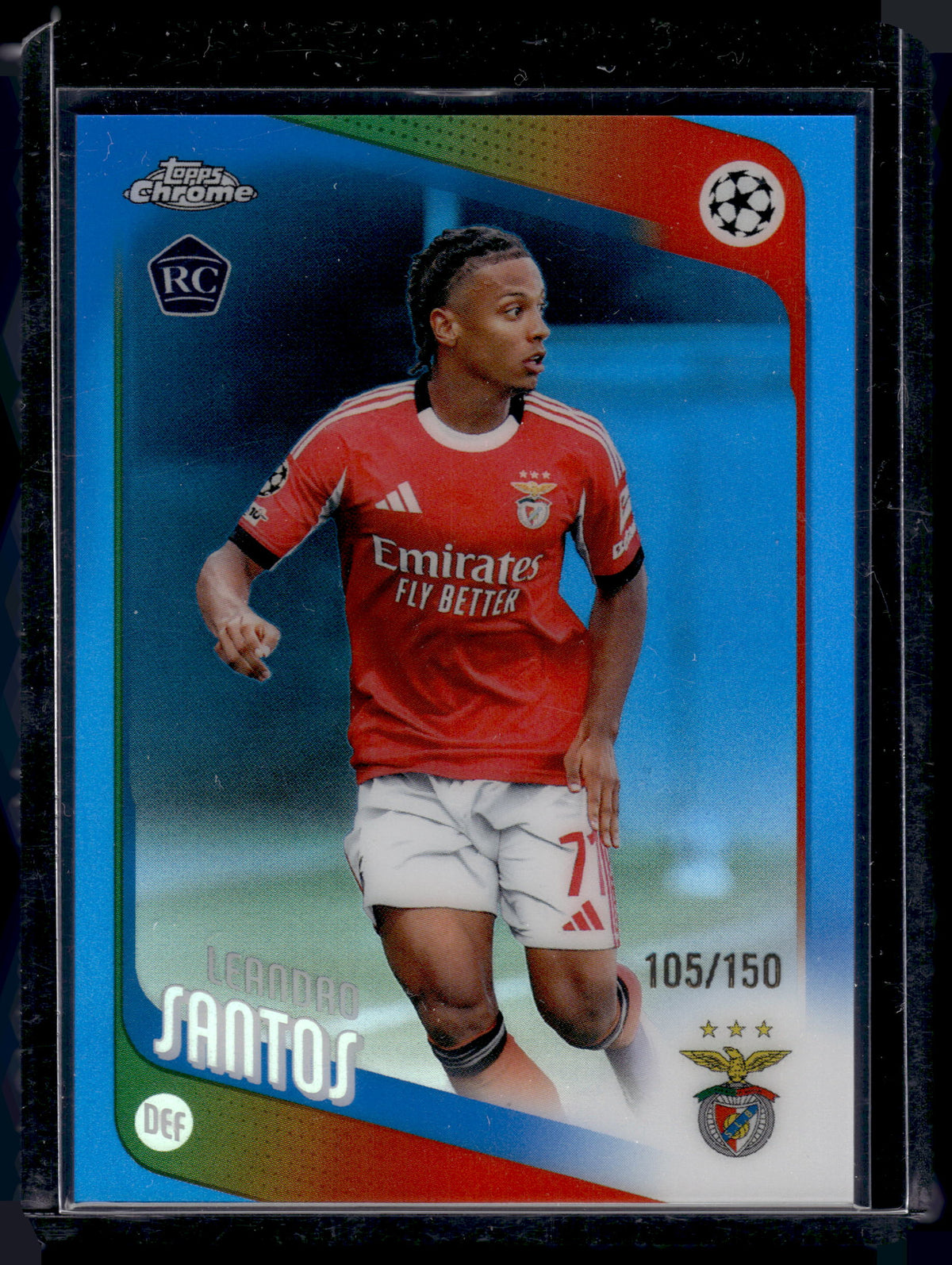 HL-P01 2026 Topps Chrome Leandro Santos #160 Blue Refractor /150 RC