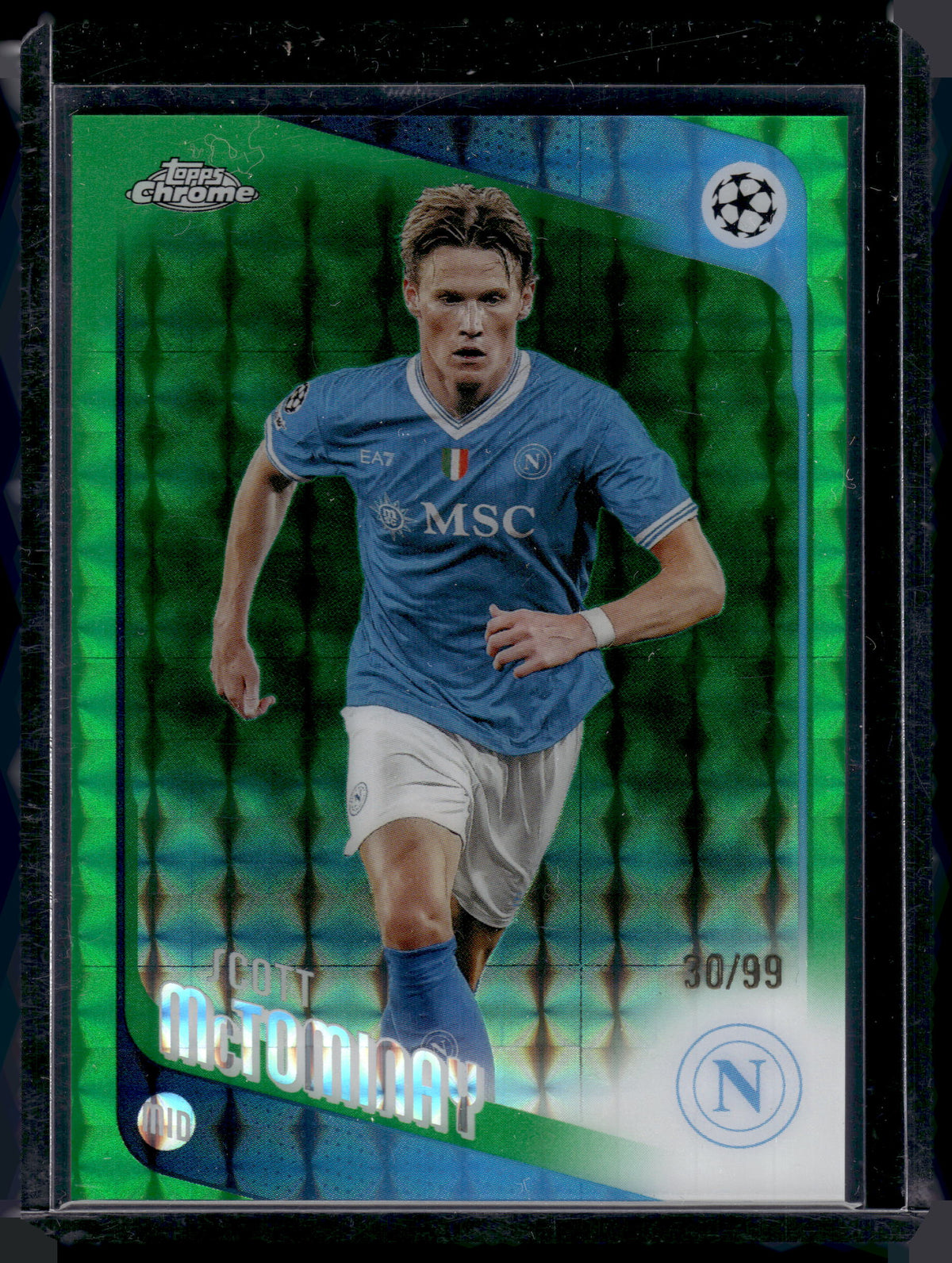HL-P01 2026 Topps Chrome Scott McTominay #41 Green Geometric /99