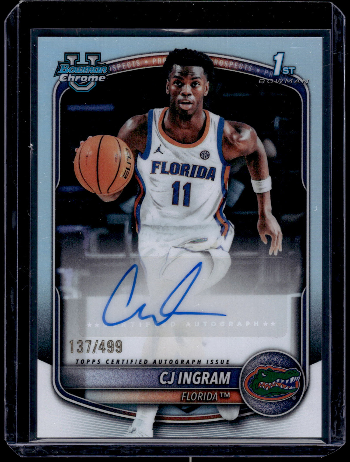 HL-P01 2025 Topps Bowman Chrome CJ Ingram #CPA-CI Refractor /499 Auto 1st Bowman