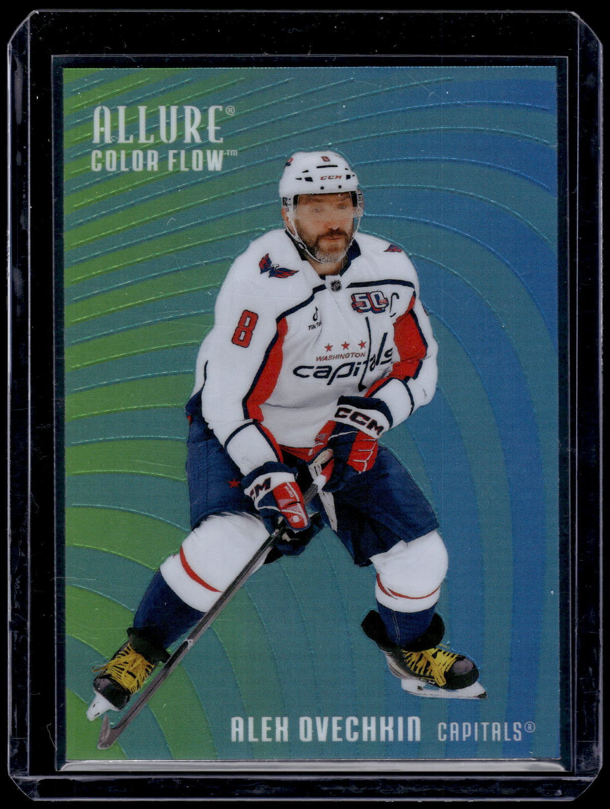 HL-P01 2026 Upper Deck Allure Color Flow Alex Ovechkin #CF-12 Green-Blue