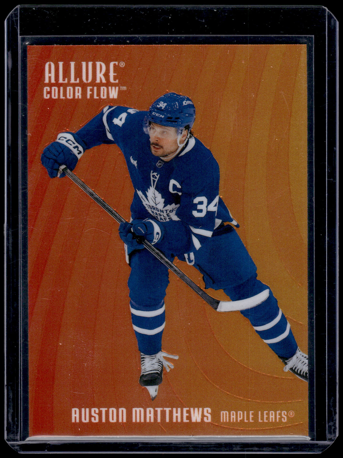 HL-P01 2026 Upper Deck Allure Color Flow Auston Matthews #CF-26 Red-Orange