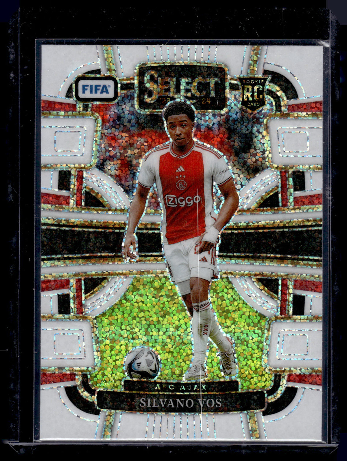 HL-P05 2024 Panini Select Prizm Terrace Silvano Vos #55 White Sparkle RC