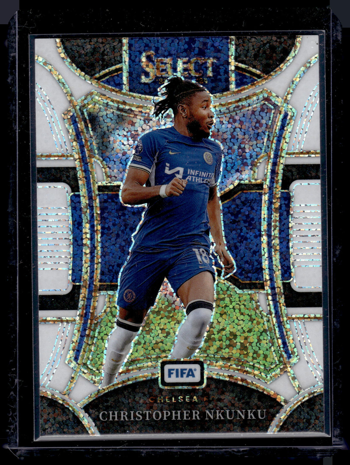 2024 Panini Select FIFA Mezzanine Christopher Nkunku #105 White Sparkle