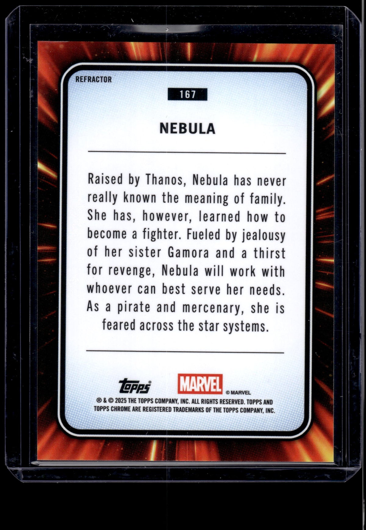 2025 Topps Chrome Marvel Nebula #167 Refractor