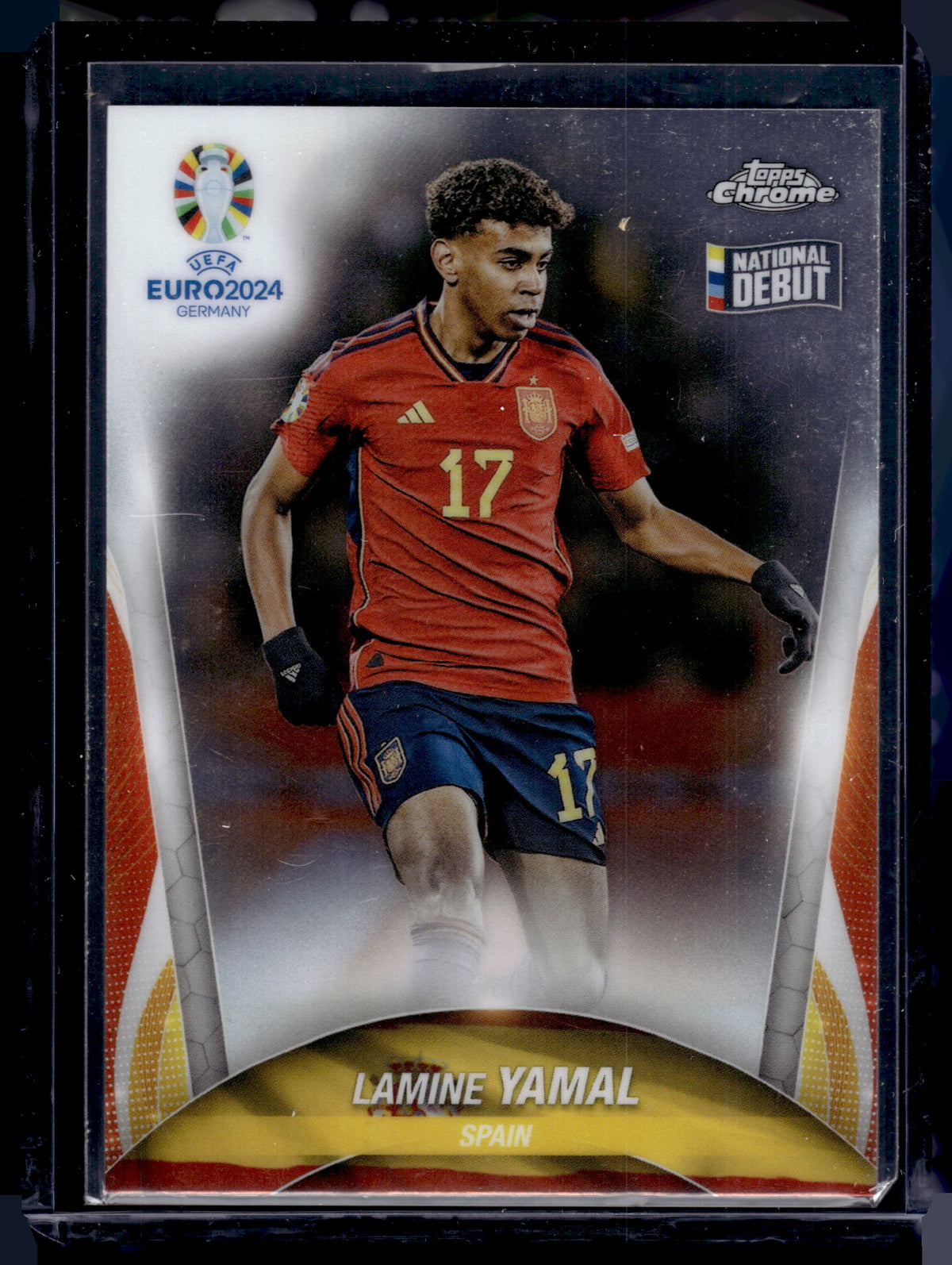 HL-P05 2024 Topps Chrome UEFA Euro National Debut Lamine Yamal #17