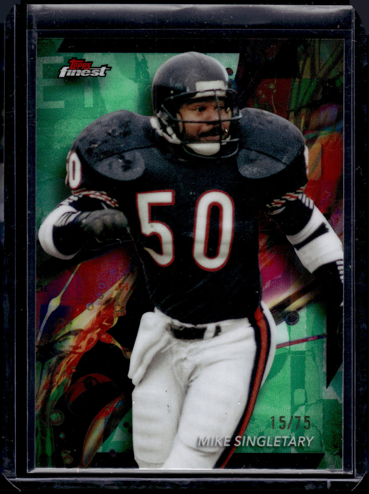 HL-P05 2024 Topps Finest Mike Singletary #12 Green /75