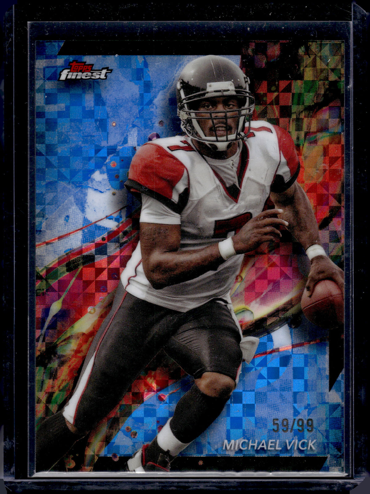 HL-P05 2024 Topps Finest Michael Vick #3 Blue Checkerboard /99