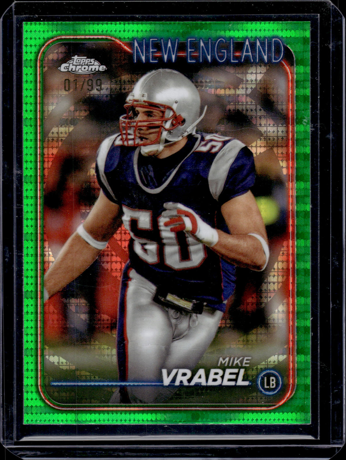 HL-P05 2024 Topps Chrome Mike Vrabel #125 Green Sonar Refractor /99