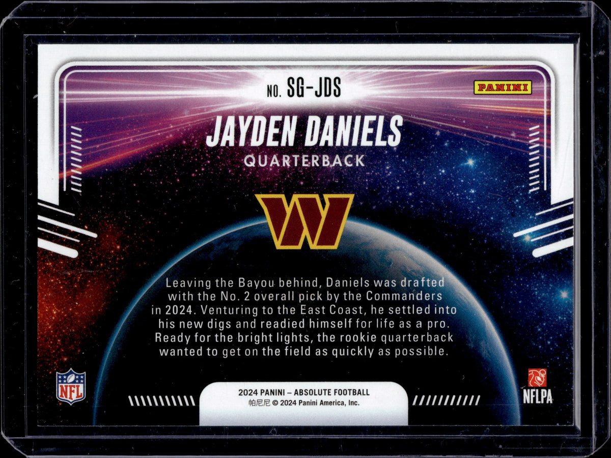 2024 Panini Absolute Star Gazing Jayden Daniels #SG-JDS Red /150 RC