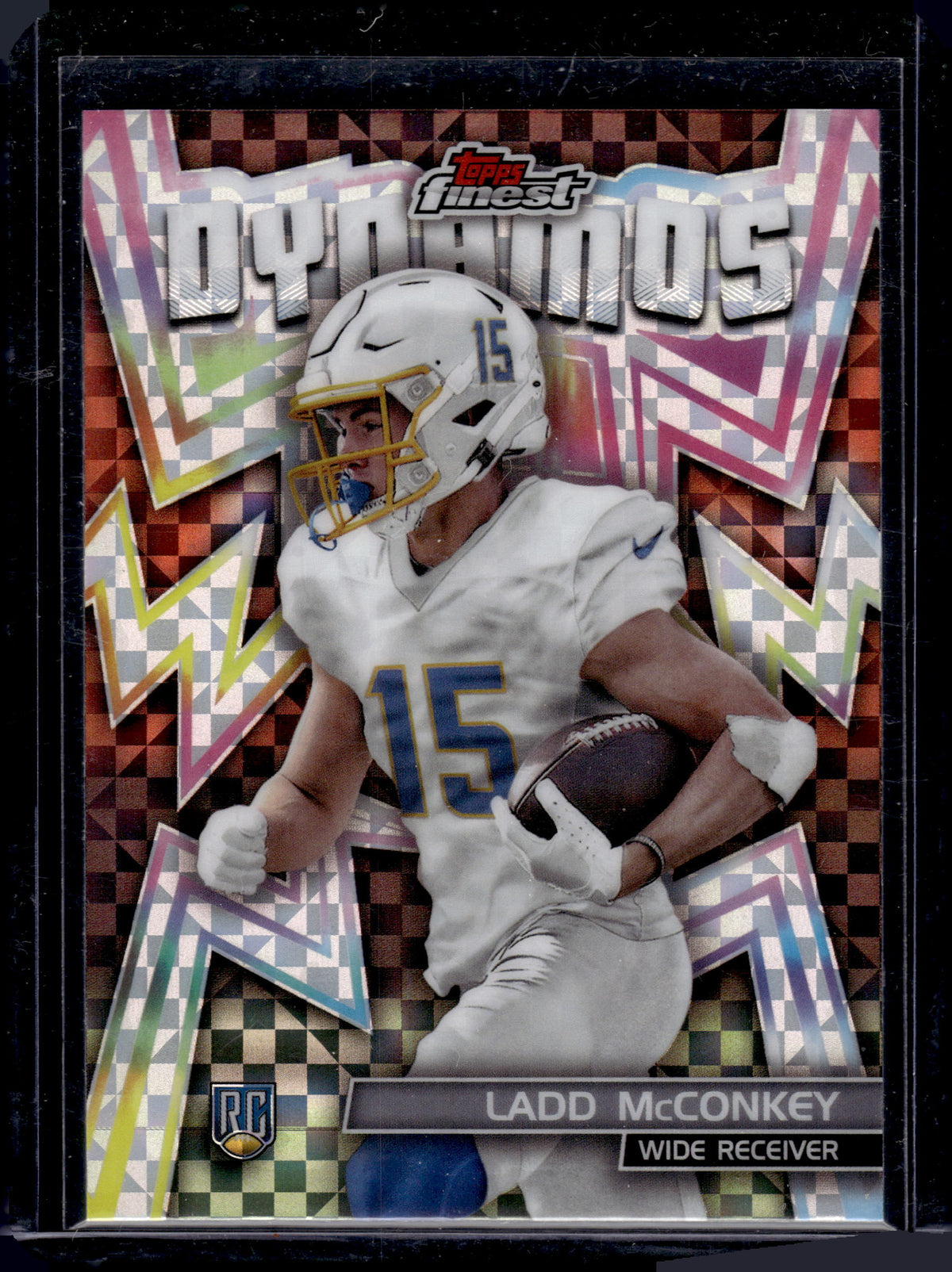 2024 Topps Finest Dynamos Ladd McConkey #DYN-11 X-Fractor RC