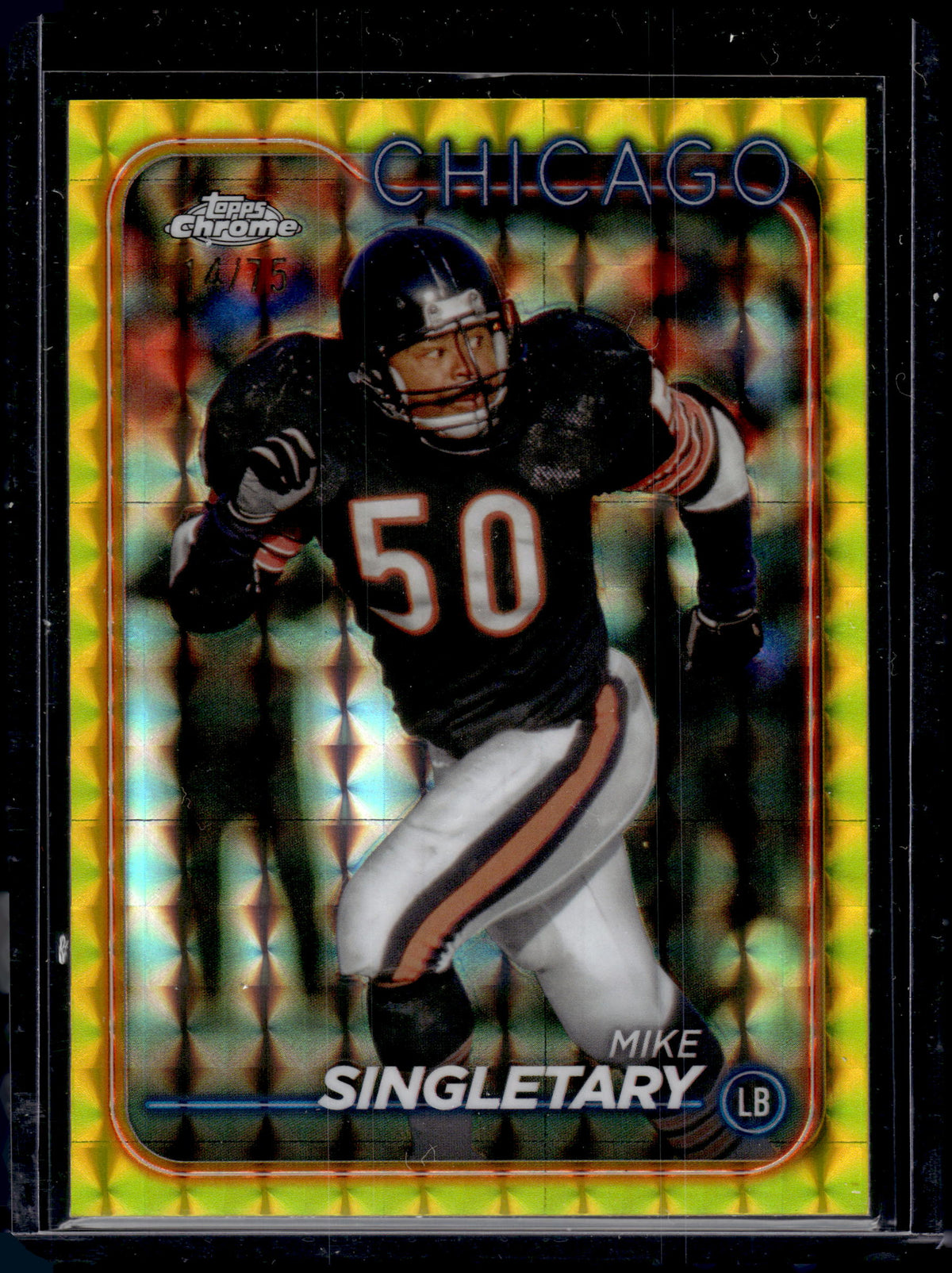HL-P05 2024 Topps Chrome Mike Singletary #20 Yellow Geometric /75