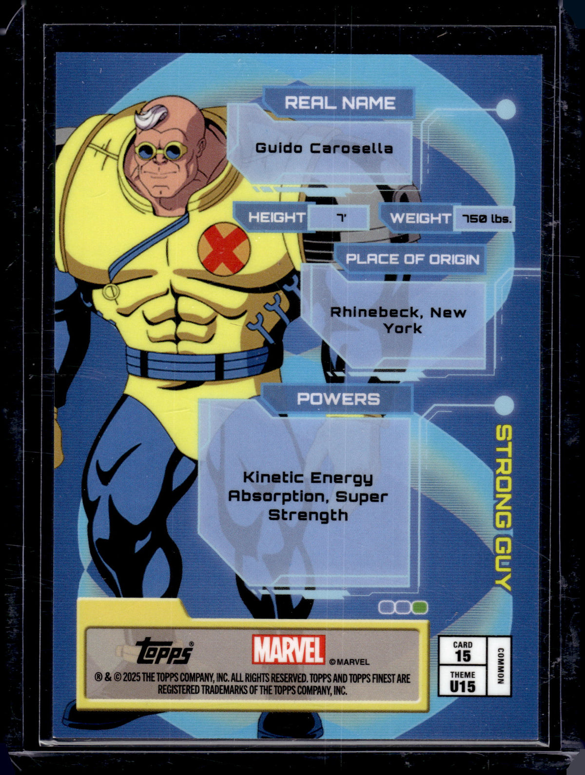 2025 Topps Marvel Finest Ultimates Strong Guy /199 #15