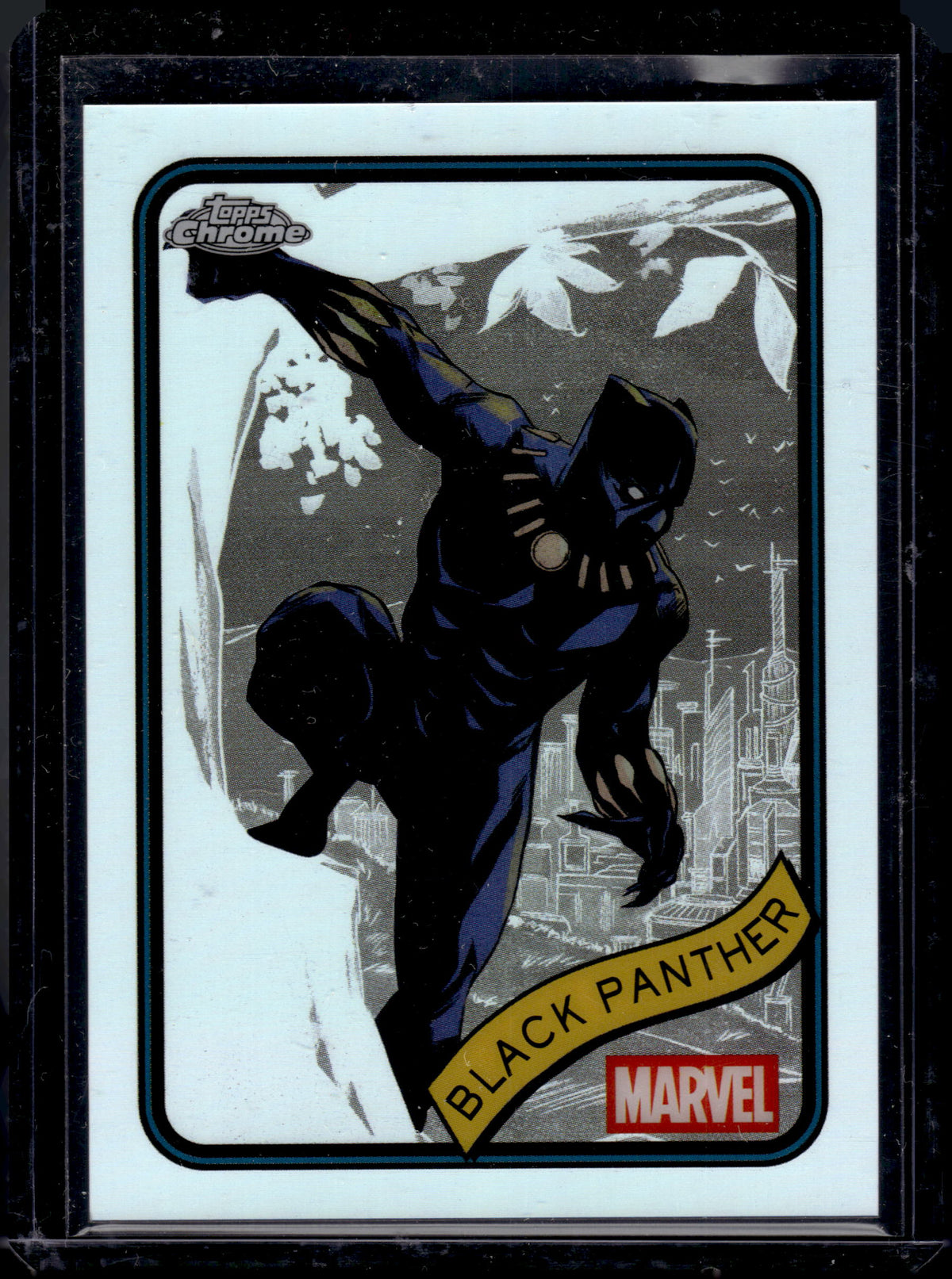 2025 Topps Chrome Marvel Black Panther Refractor #136