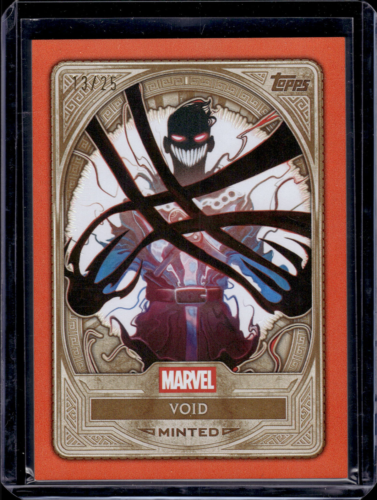 2025 Topps Marvel Mint Void Orange Foil Bronze /25 #38