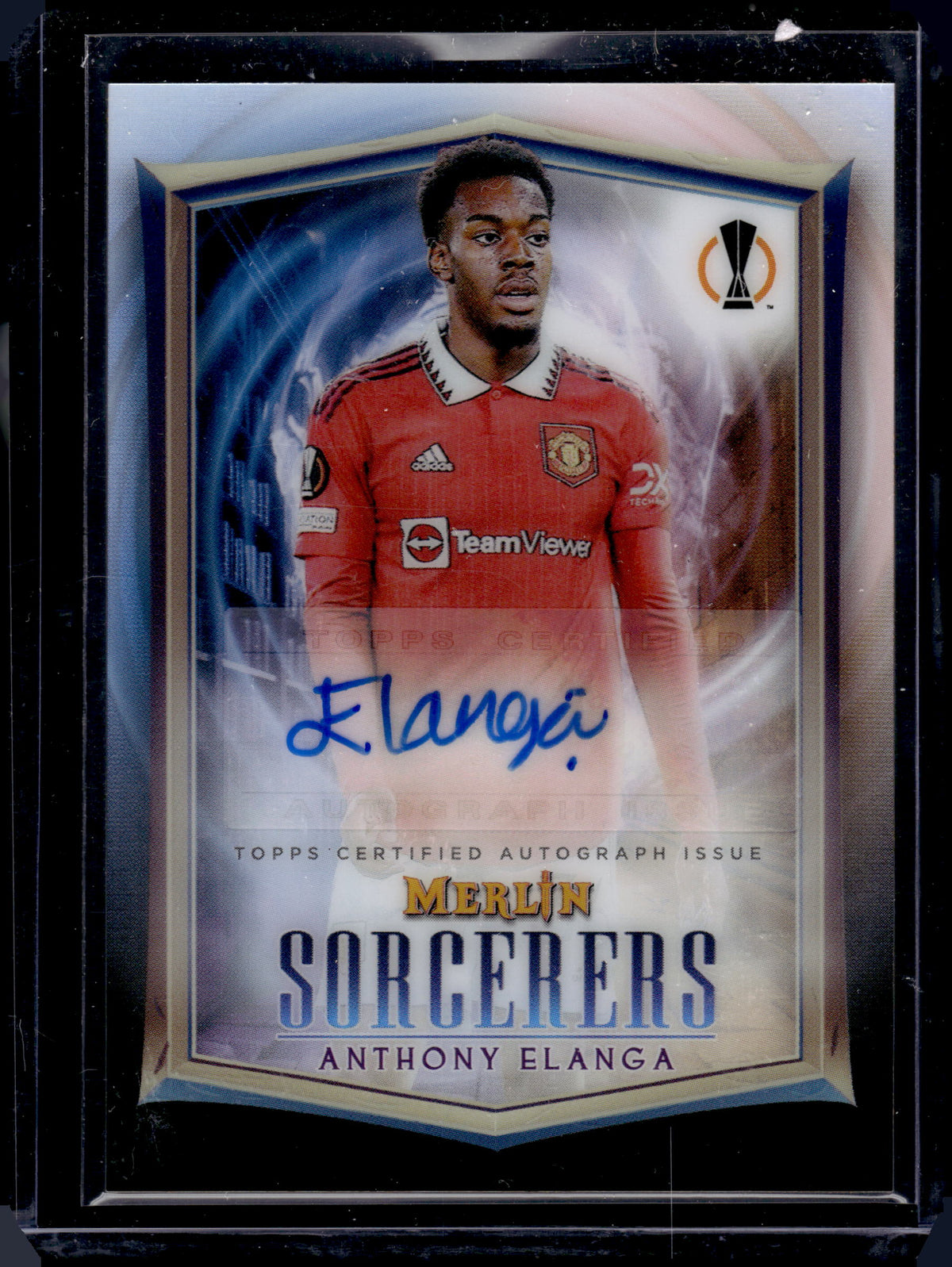 2023 Topps Merlin Sorcerers UEFA Anthony Elanga #SA-AE Auto