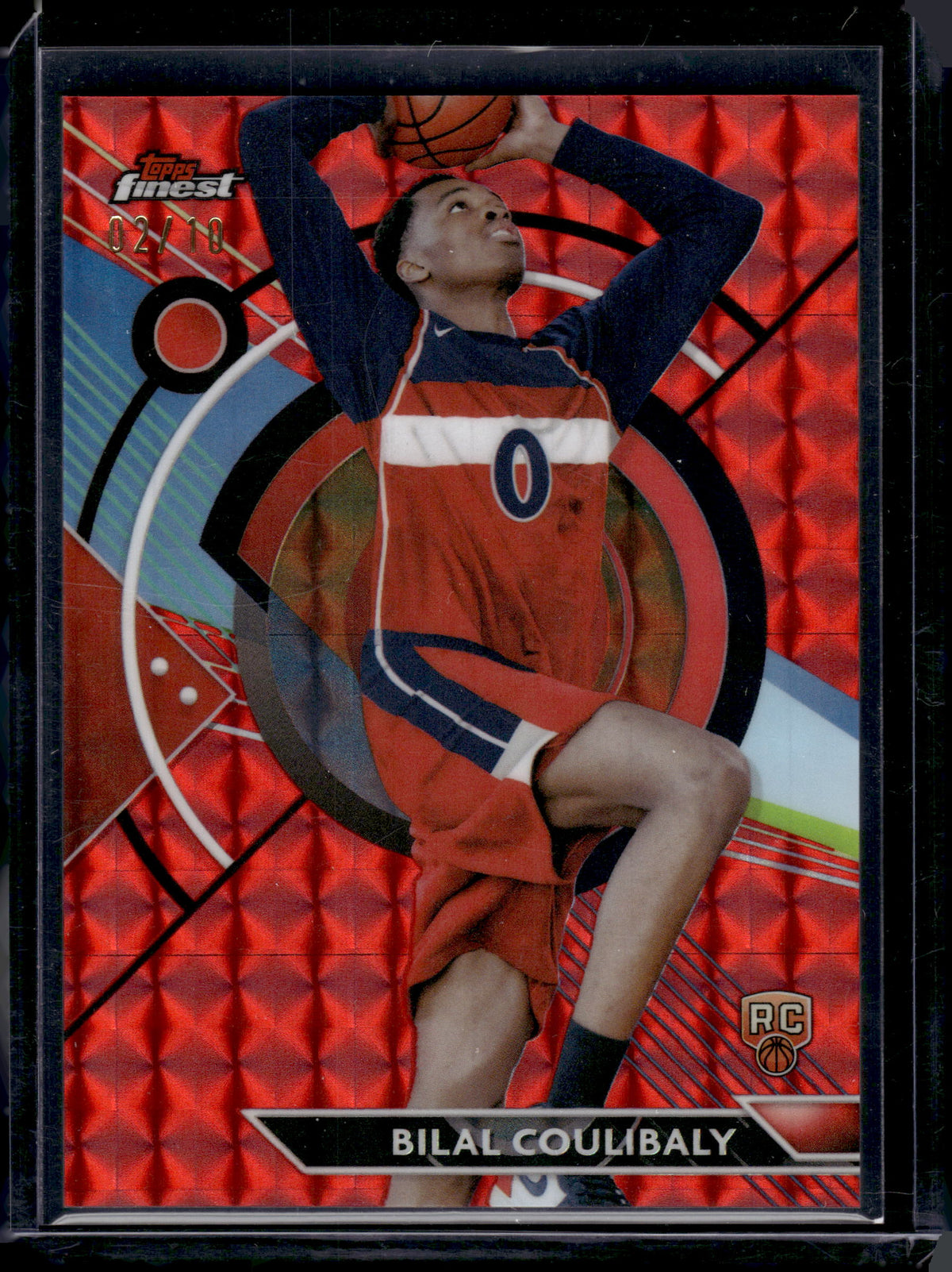 HL-INV 2024 Topps Finest Bilal Coulibaly #87 Red Geometric /10 RC