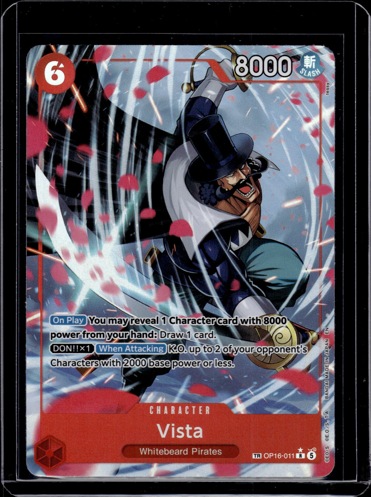 HL-INV Bandai One Piece Triumphant Heroes Vista Alternate Art #OP16-011