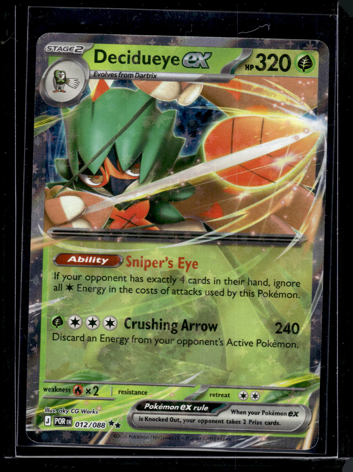 HL-INV Pokemon Mega Evolution – Perfect Order Decidueye EX Holo RR #012/088