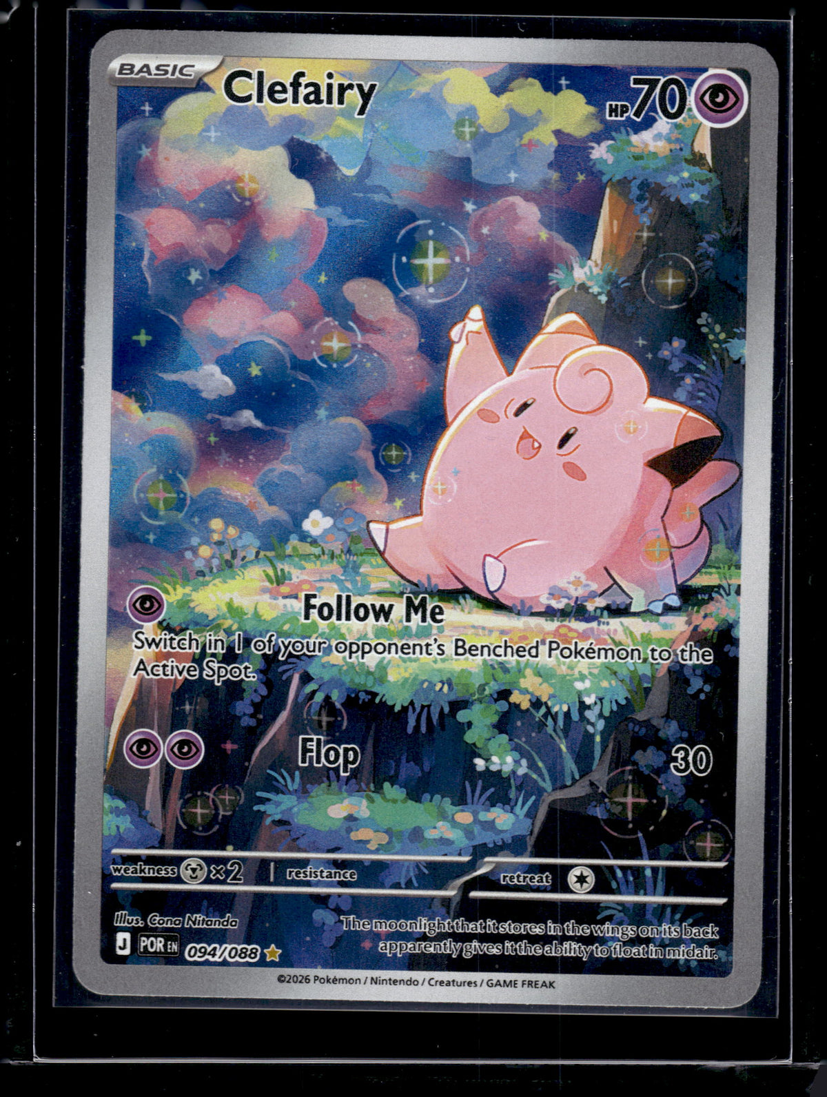 HL-INV Pokemon Mega Evolution – Perfect Order Clefairy Holo Secret Rare #094/088