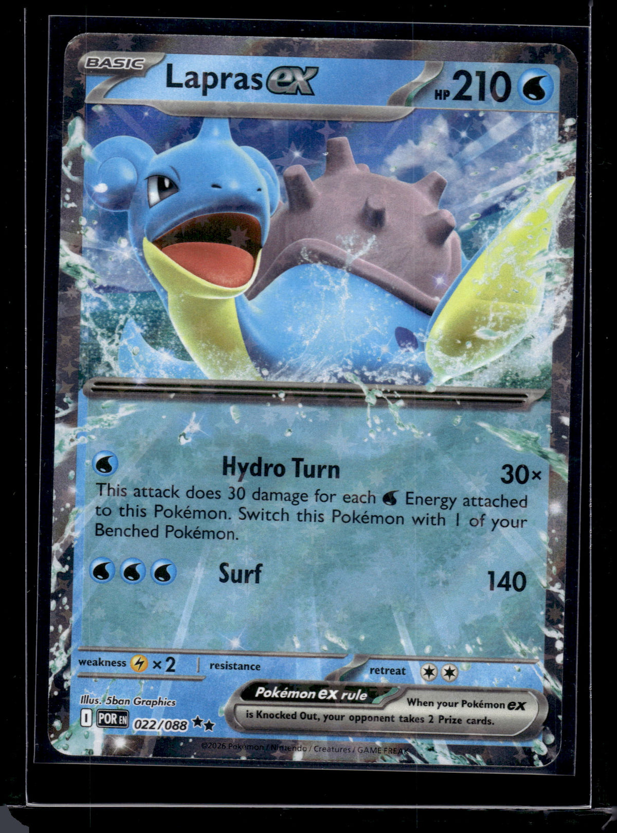 HL-INV Pokemon Mega Evolution – Perfect Order Lapras EX Holo RR #022/088