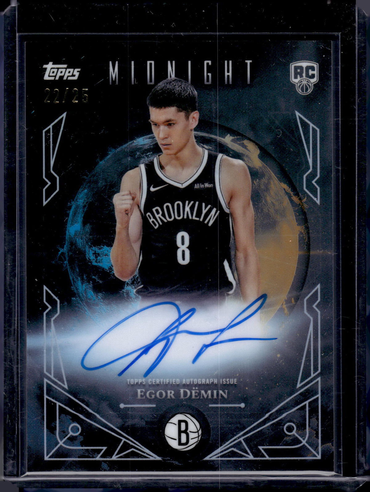 2025 Topps Midnight Sun Signatures Egor Demin #MSR-ED /25 Auto RC
