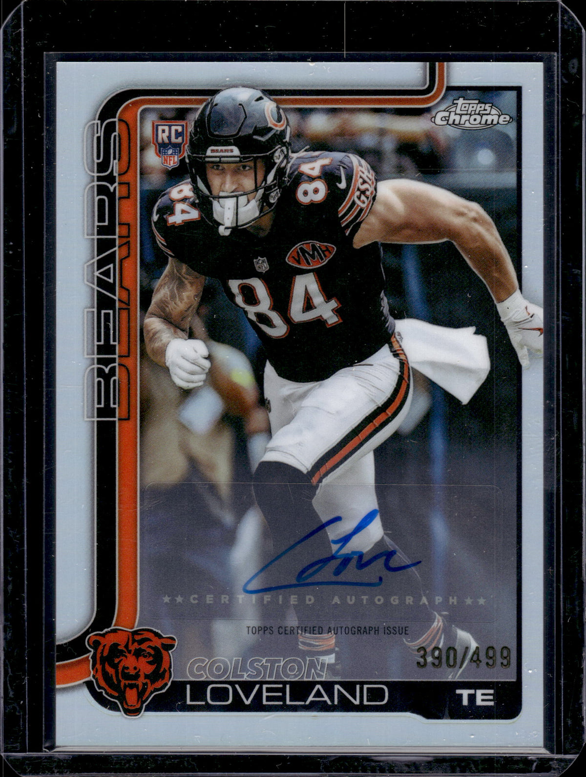 2025 Topps Chrome Colston Loveland #RA-CL Refractor /499 Auto RC