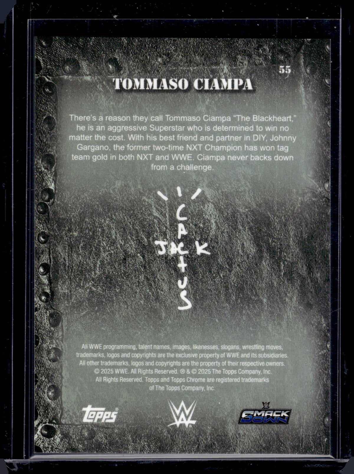 HL-P06 2025 Topps Chrome WWE Cactus Jack Tommaso Ciampa #55 Green