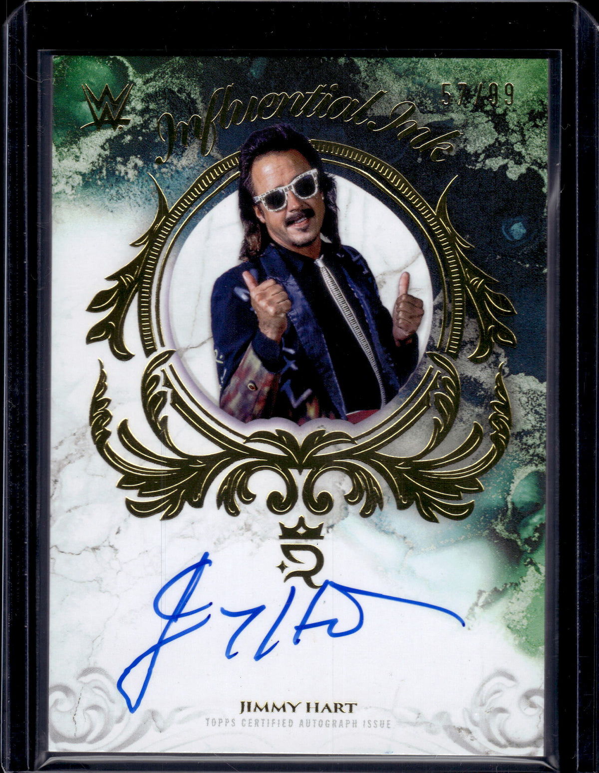 HL-P01 2025 Topps Royalty WWE Influential Ink Jimmy Hart #INF-JHA