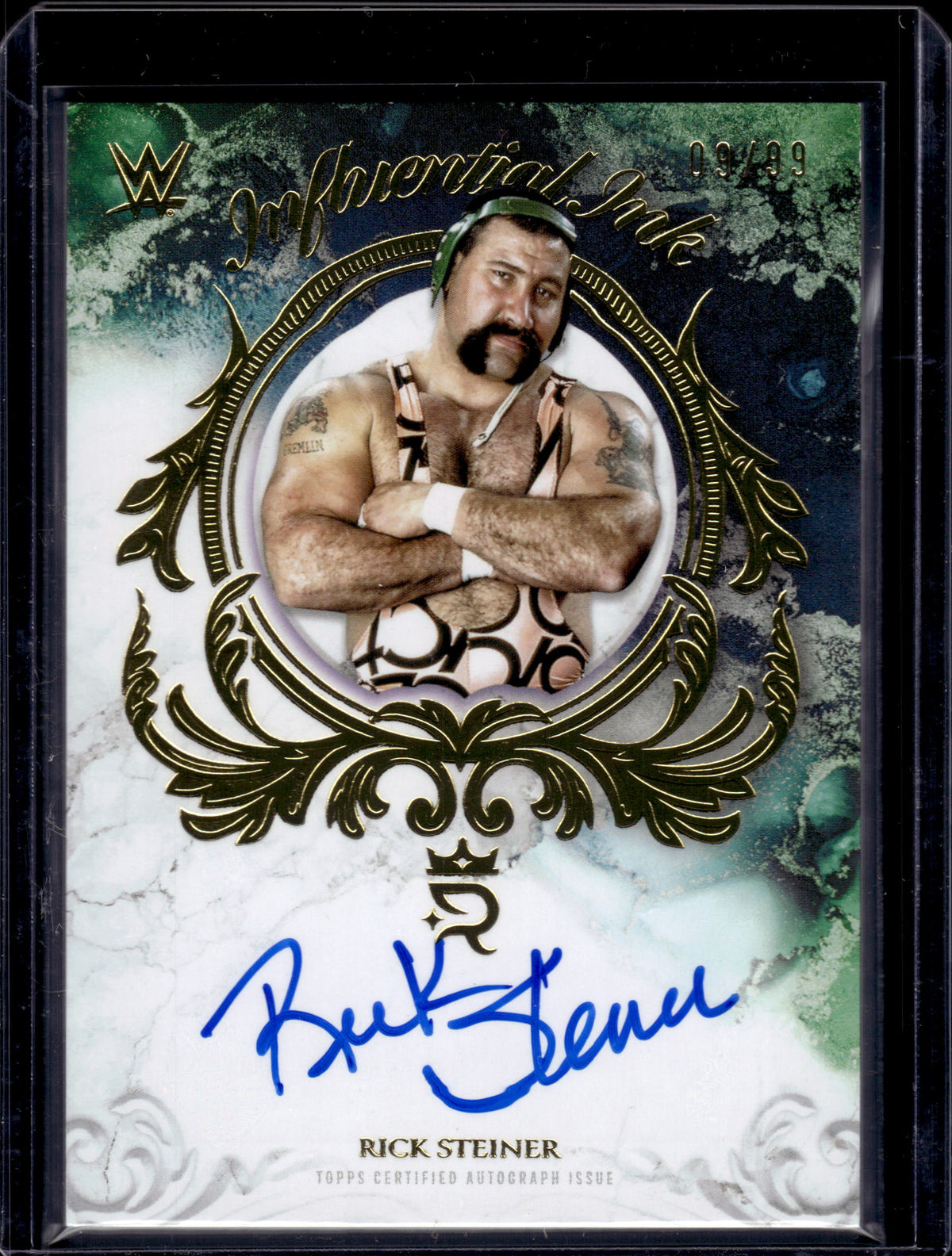 HL-P01 2025 Topps Royalty WWE Influential Ink Rick Steiner #INF-RST /99