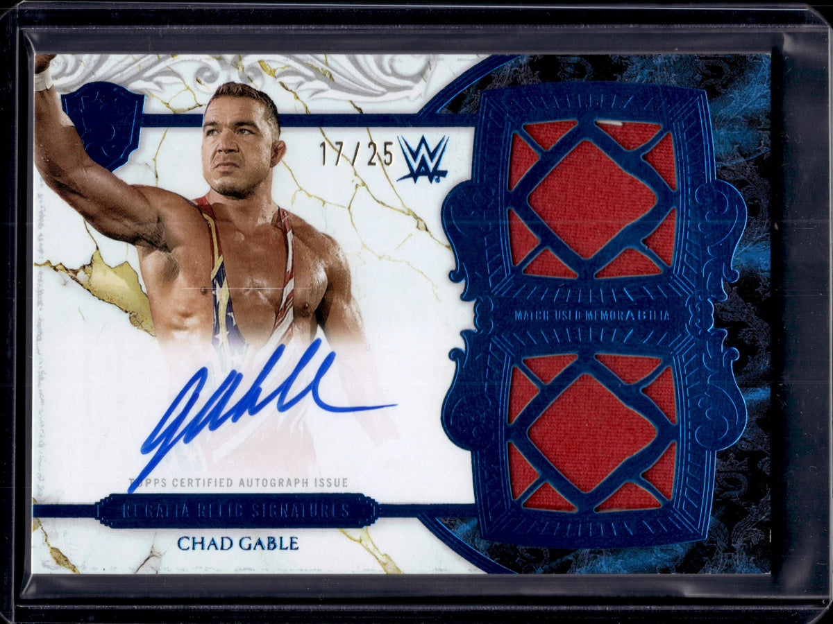 HL-P01 2025 Topps Royalty WWE Regalia Chad Gable #RES-GAB /25 Auto Dual Relic