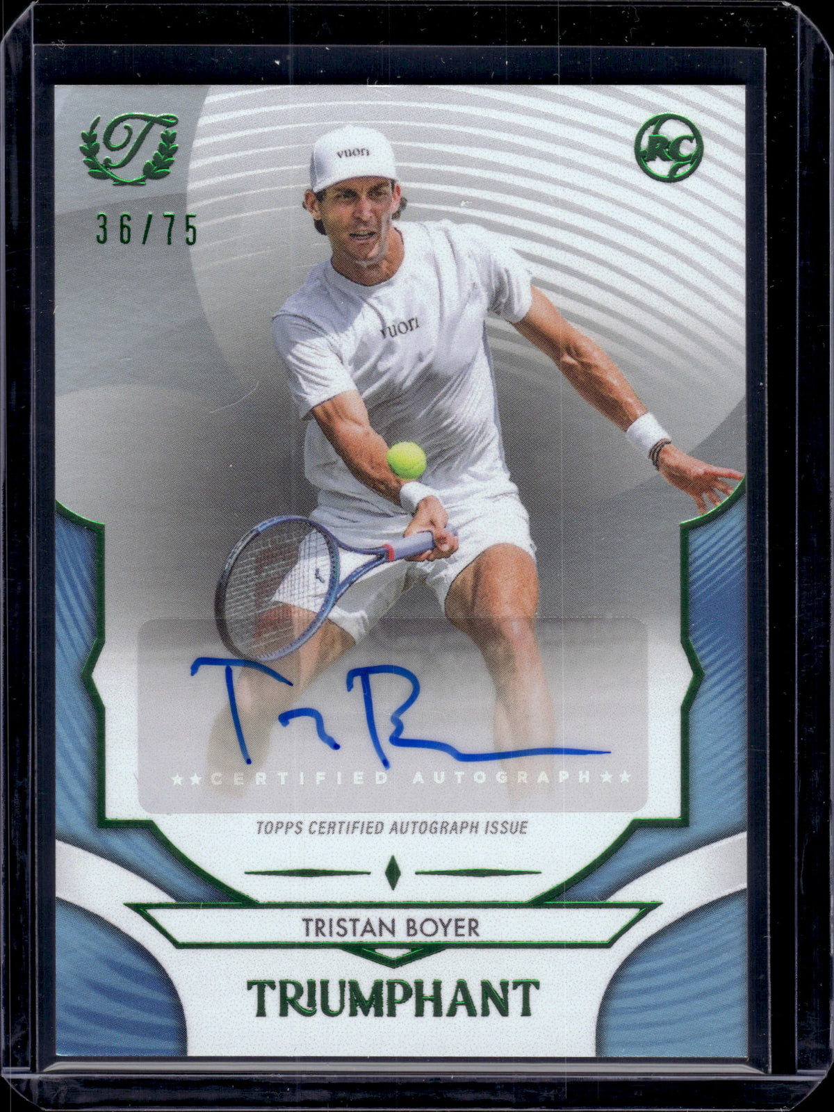 HL-P06 2025 Topps Triumphant Tristan Boyer #42-A /75 Autograph RC