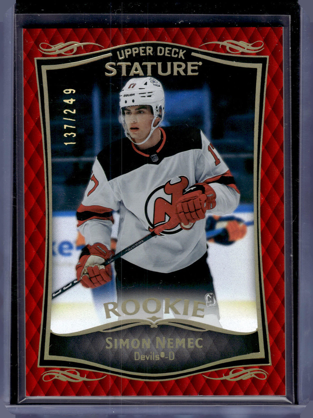HL-P06 2023 Upper Deck Stature Simon Nemec #45 Red /249