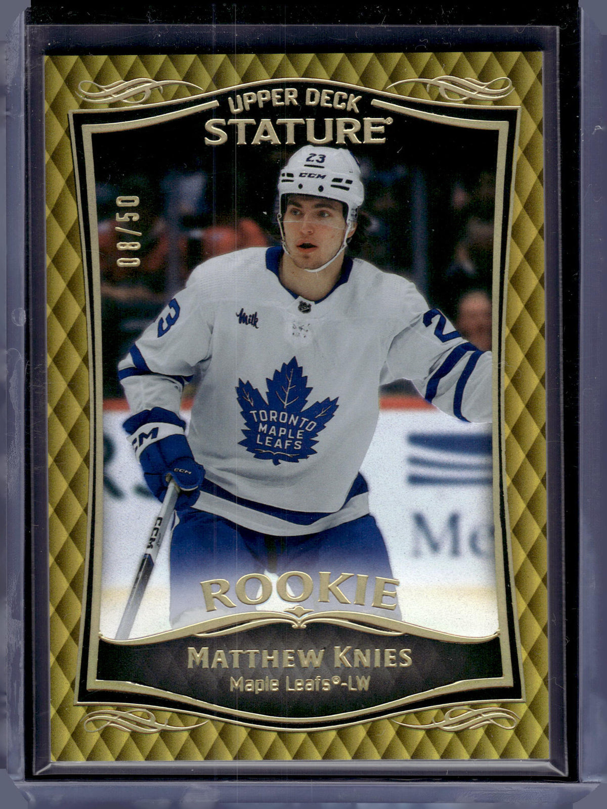 HL-P06 2025 Upper Deck Stature Matthew Knies #42 Gold /50
