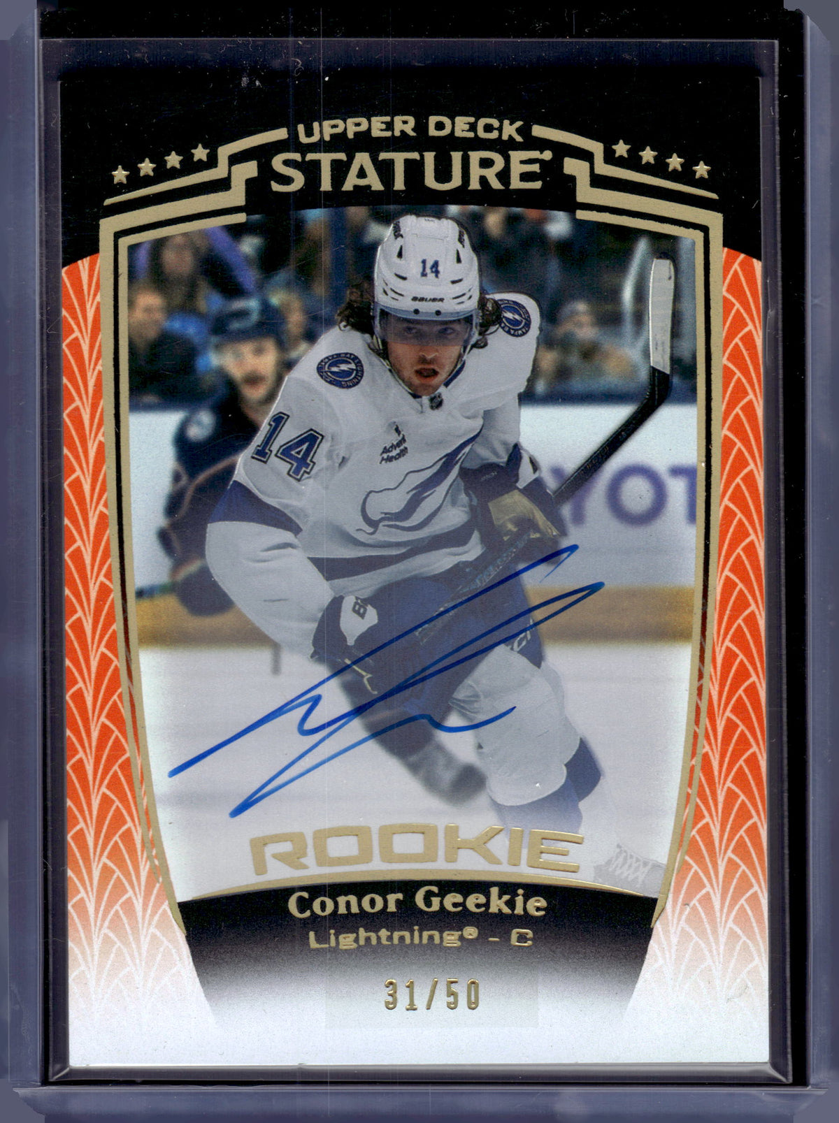 HL-P06 2024 Upper Deck Stature Conor Geekie #33 Orange /50