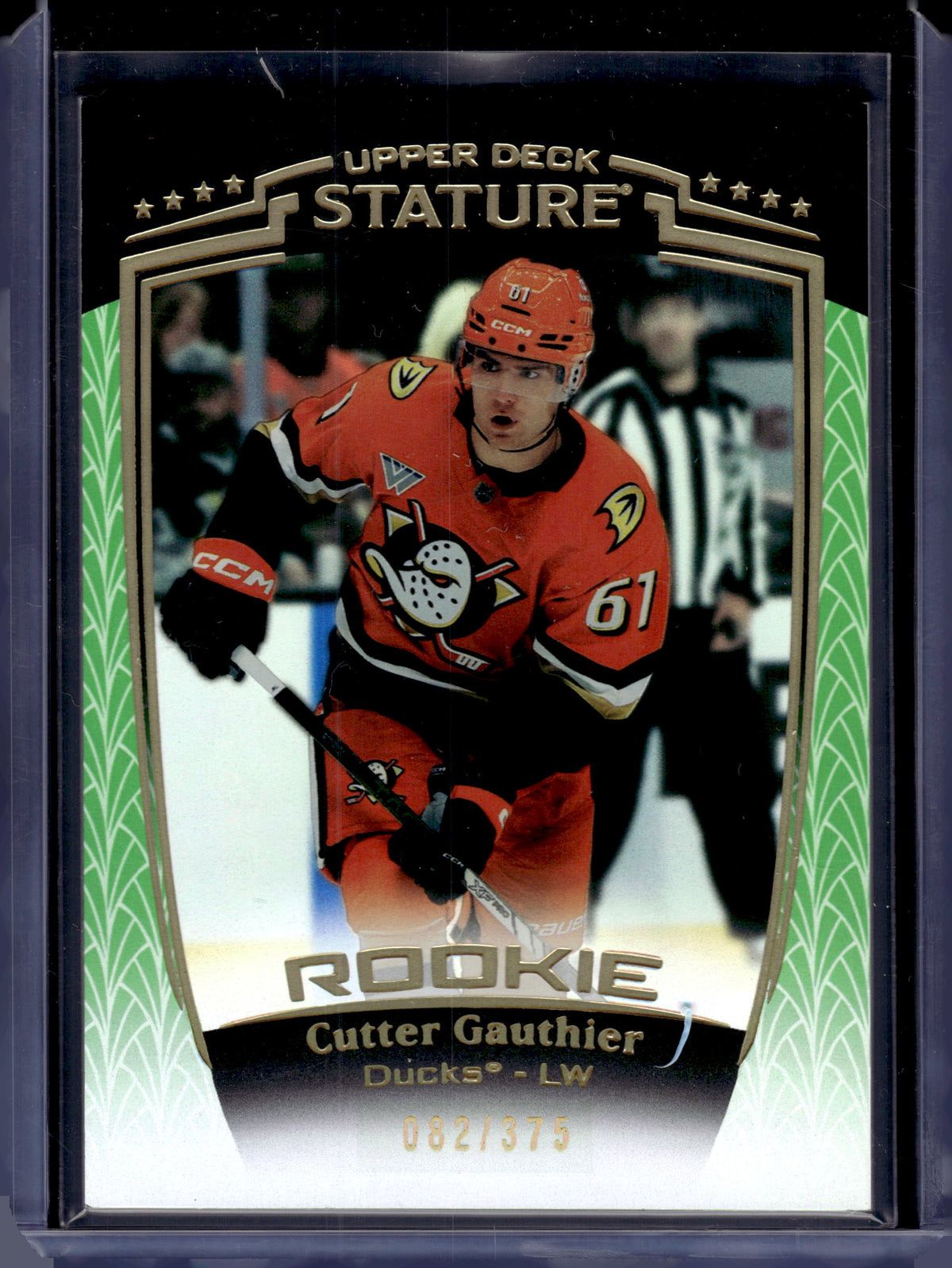 HL-P06 2025 Upper Deck Stature Cutter Gauthier #38 Green /375