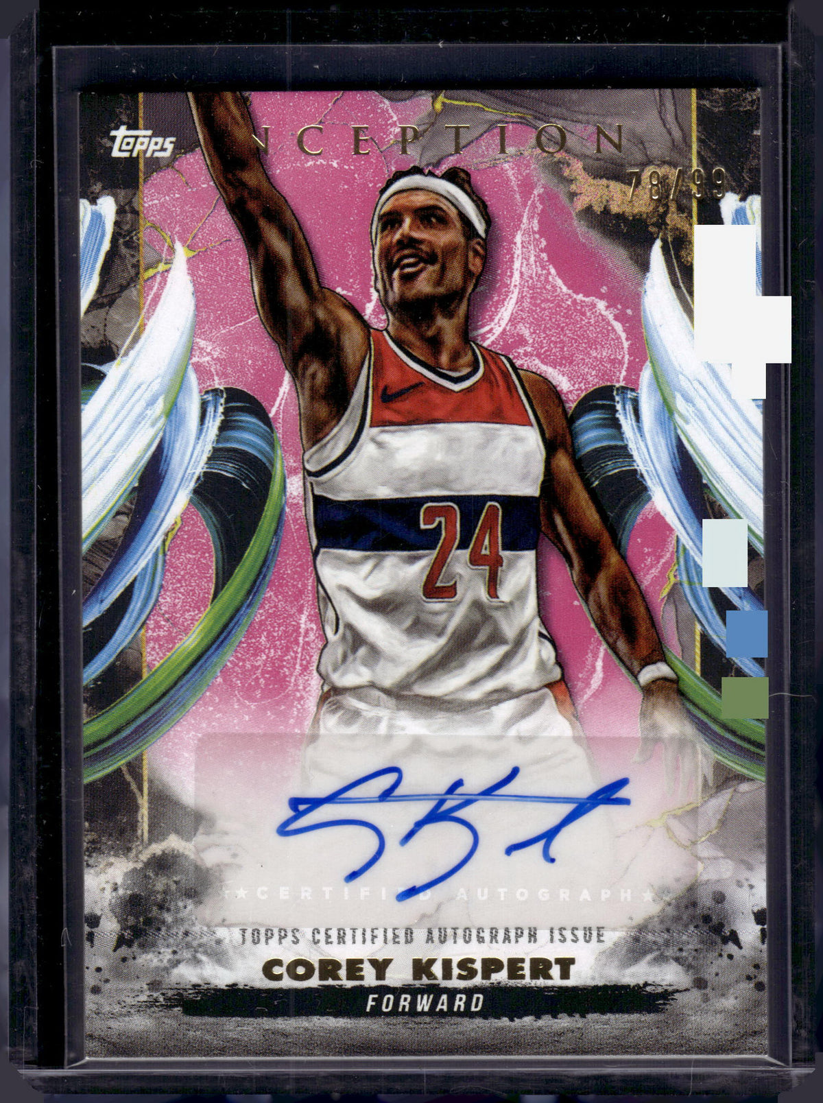 HL-P06 2025 Topps Inception Autograph Corey Kispert #AC-CK Pink /99
