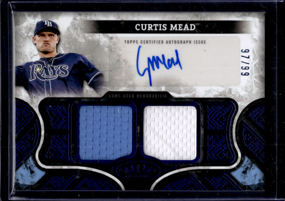 2025 Topps Tier One Curtis Mead #AT1R-CM /99 Memorabilia Dual Relic