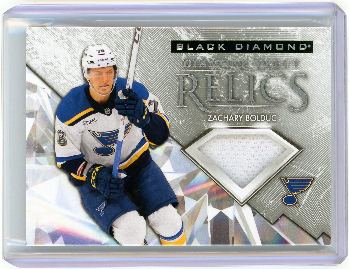 2024 Upper Deck Black Diamond Zachary Bolduc #DD-ZB Diamond Debut Relic