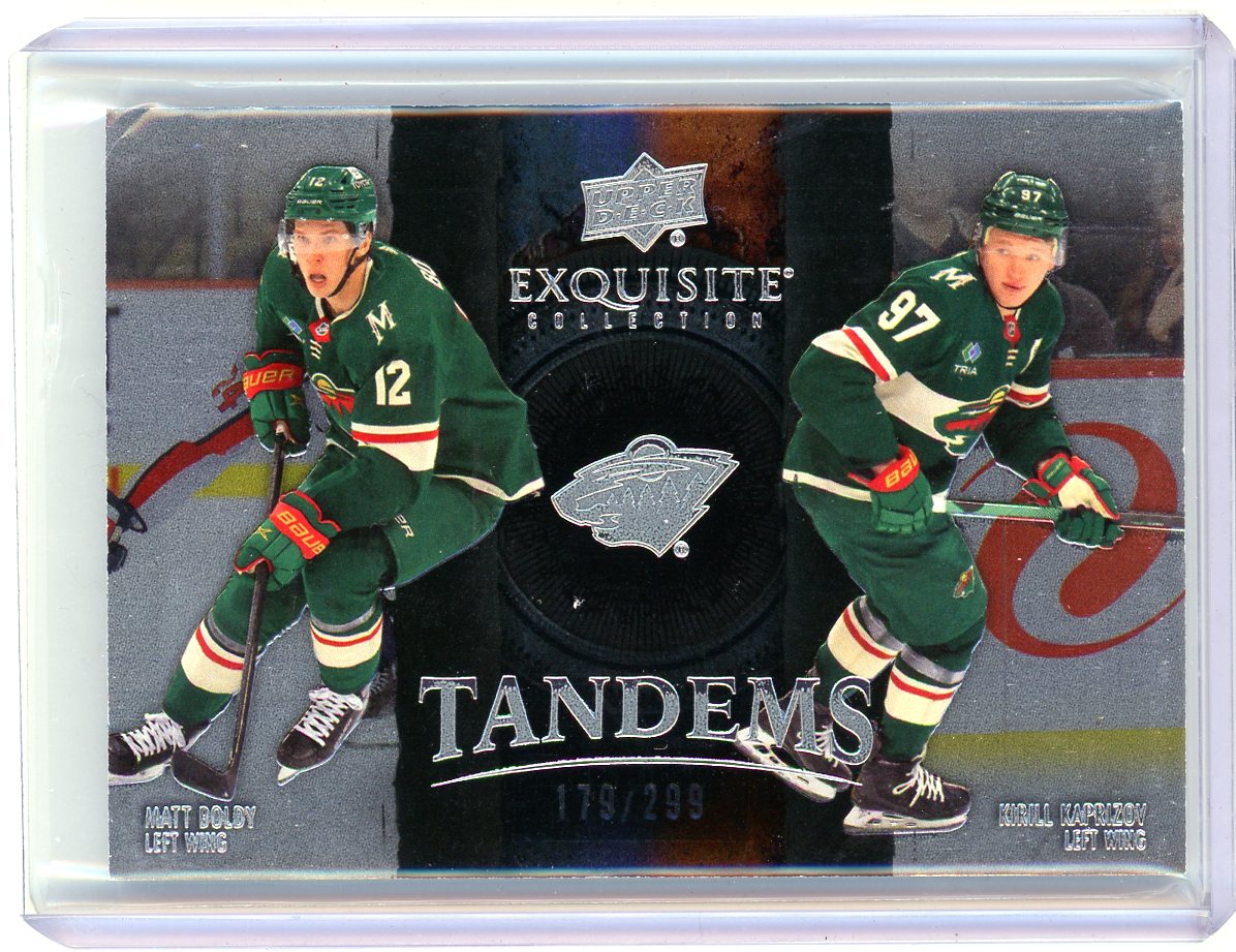 2024 Upper Deck Exquisite Tandems Matt Boldy Kirill Kaprizov #ET-BK /299
