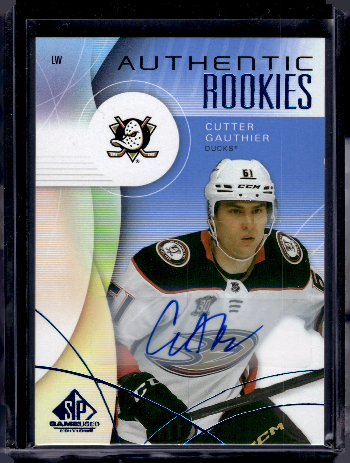 2025 Upper Deck SP Game Used Cutter Gauthier #278 Blue Auto