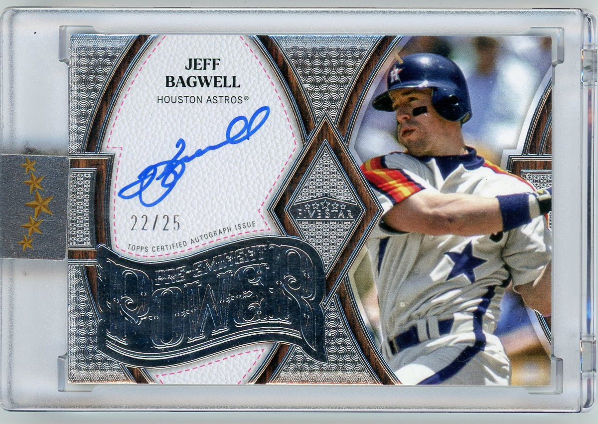 HL-P02 2025 Topps Five Star Pre-Eminent Power Auto Jeff Bagwell #PEP-JBA /25