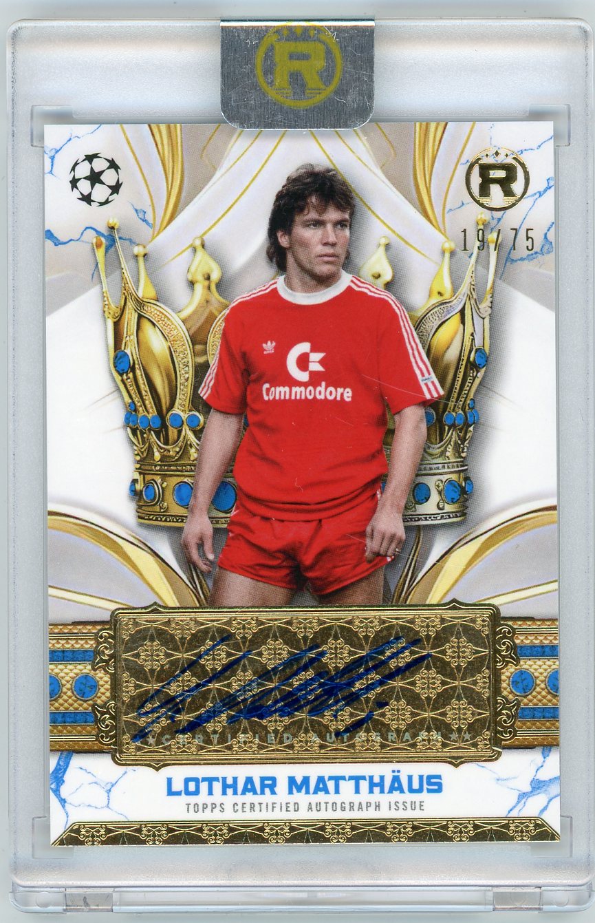 HL-P05 2025 Topps Reverence UEFA Club Comp. Lothar Matthäus #CLA-LT Auto /75