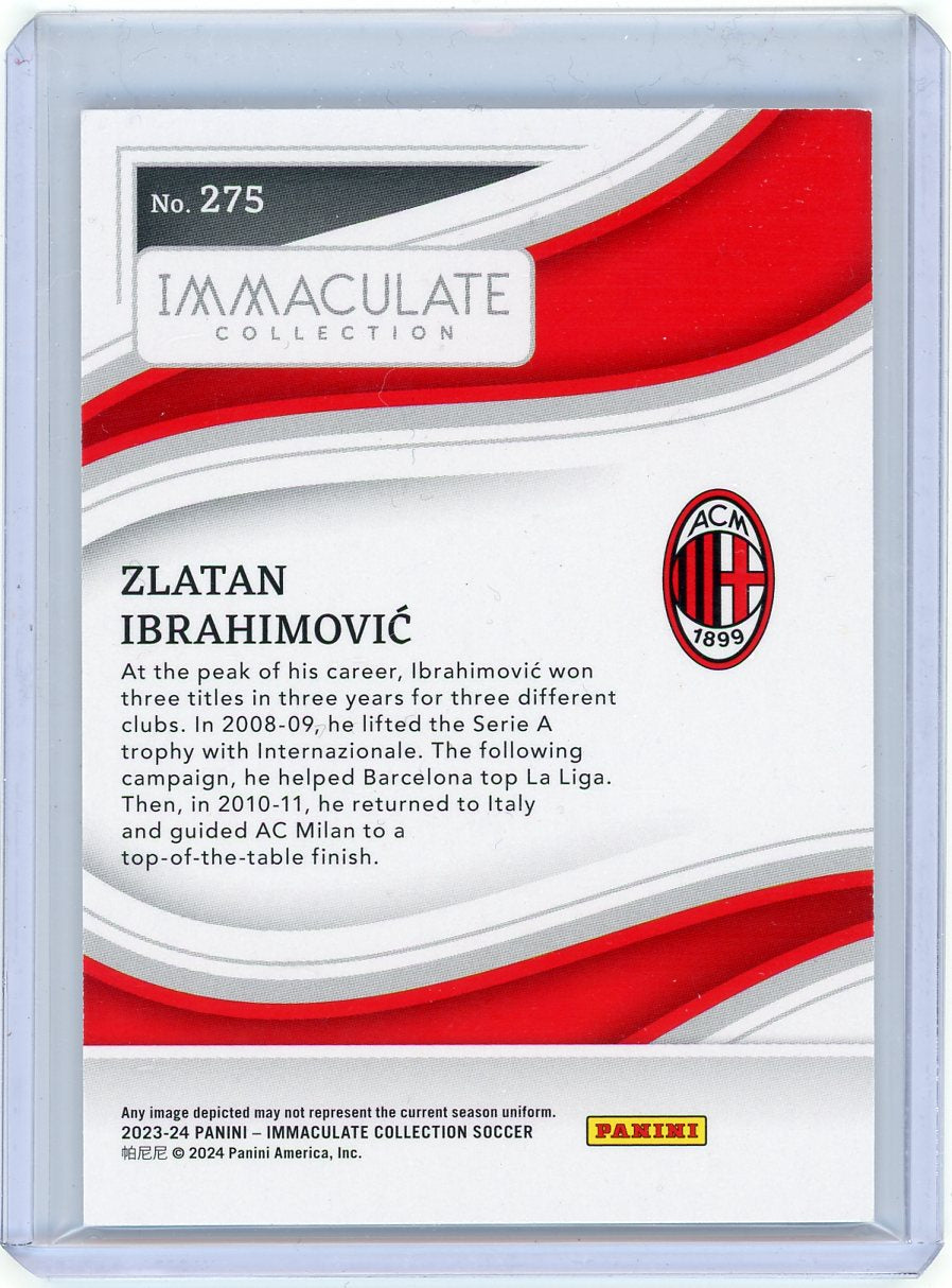 HL-P05 2024 Panini Immaculate Collection Soccer Zlatan Ibrahimović #275 /60