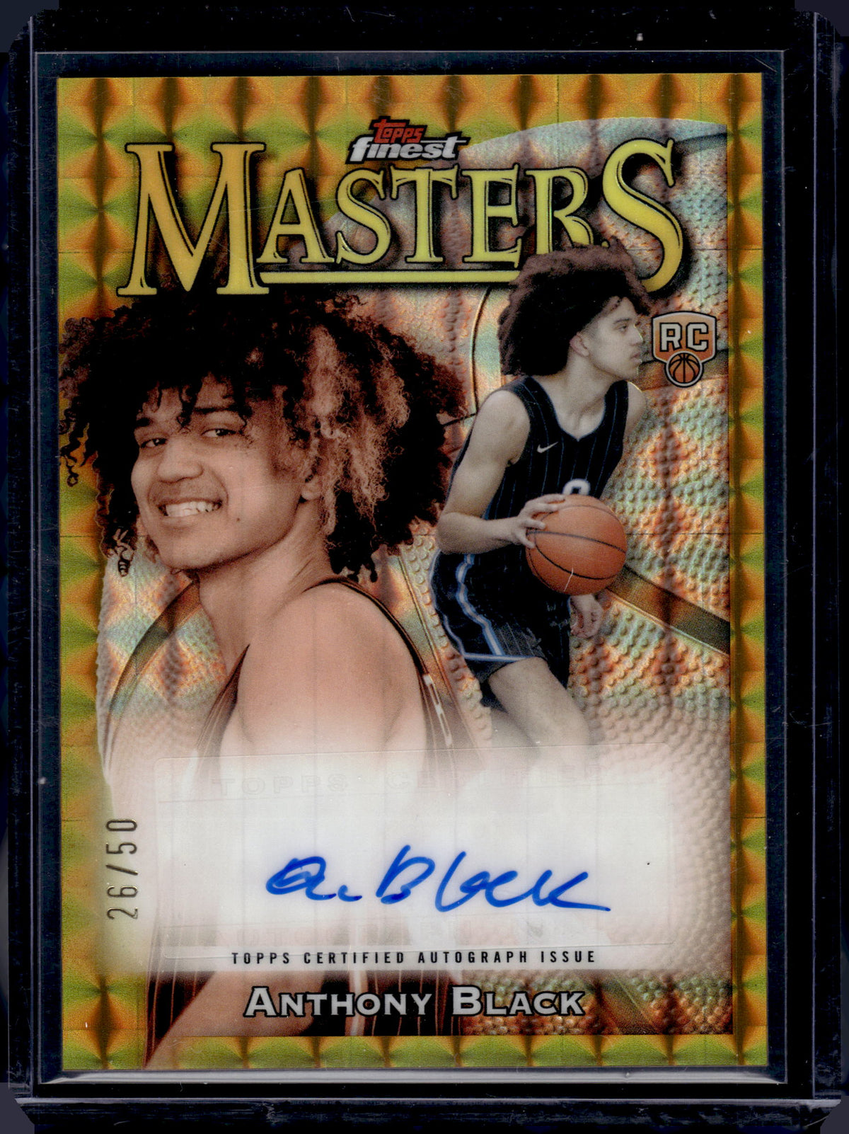 HL-INV 2024 Topps Finest Masters Anthony Black #MA-AB /50 RC