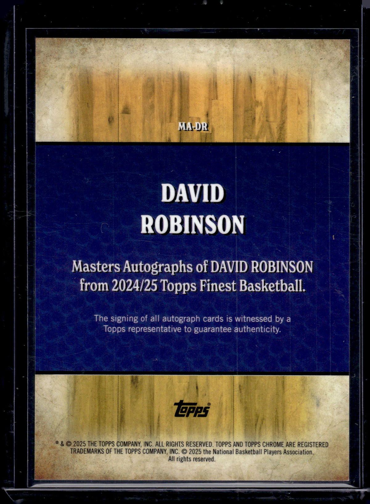 HL-INV 2025 Topps Finest Basketball Masters Autographs David Robinson #MA-DR