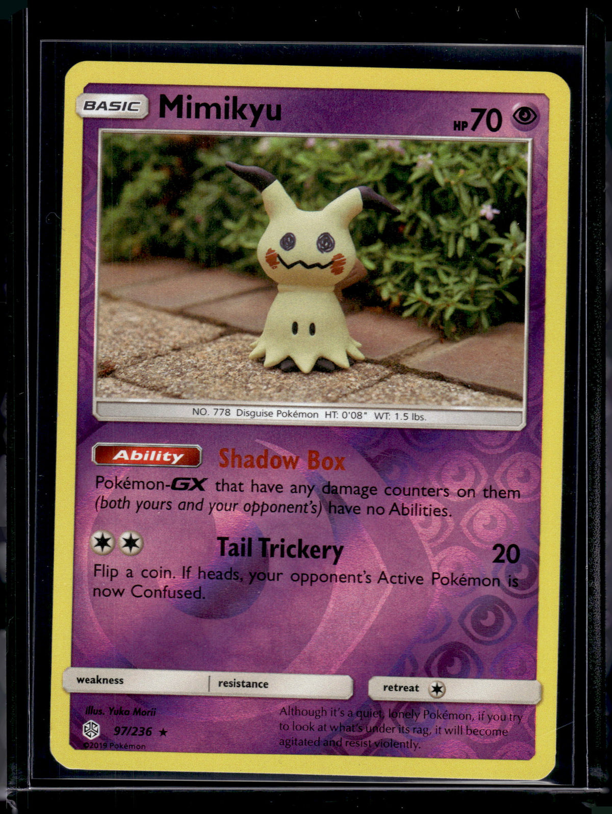 2019 Cosmic Eclipse Mimikyu Rare #97/236